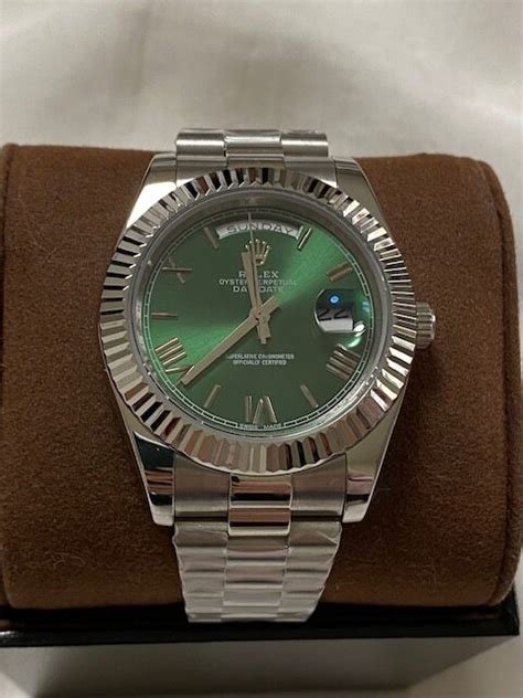 rolex day date stahl